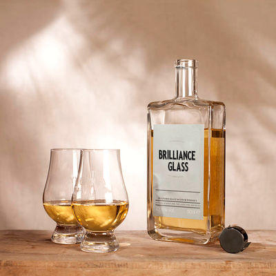 750 ml heldere rum gin glazen fles voor wodka industriële dranken basismateriaal glas