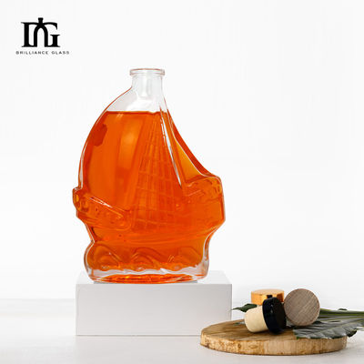 Custom Luxury 500ml Ahornblad Glasfles voor Wijn Whiskey Gin Dranken