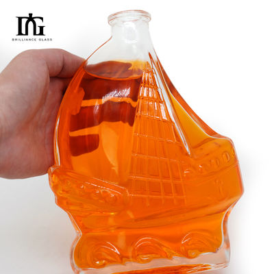 Custom Luxury 500ml Ahornblad Glasfles voor Wijn Whiskey Gin Dranken