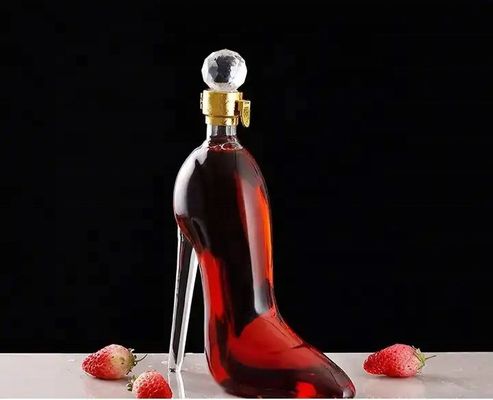 Unieke vorm 500 ml 750 ml High Heel Shoe Liquor Whiskey Rode Wijn Vodka Glasfles
