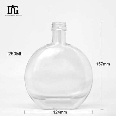 330 ml 500 ml helder glas whisky vodka drank fles met op maat gemaakte gravures en meer