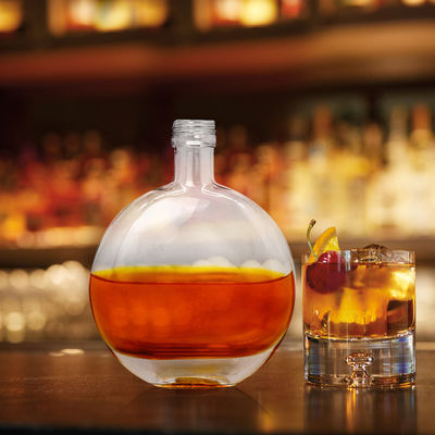 330 ml 500 ml helder glas whisky vodka drank fles met op maat gemaakte gravures en meer