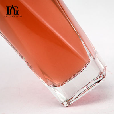 500 ml 750 ml 1000 ml glazen kraag doorzichtig vierkant leeg flint drank fles voor wijn