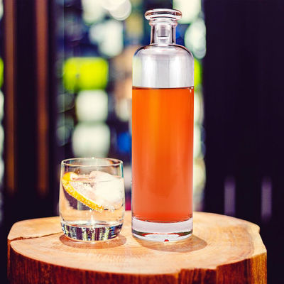 375/500/700/750/1000 ml helder glasfles voor whisky, rum en gin