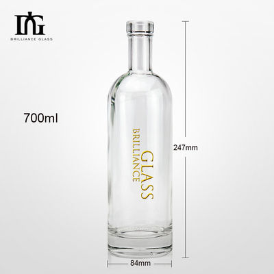 Glasleeg fles voor gedistilleerde dranken Vodka Whisky Rum Gin Tequila Liquor Wijn Tequila 700 ml