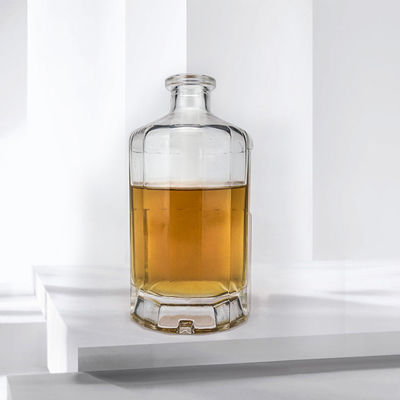 Productie van glaswijnflessen voor 500 ml 700 ml 750 ml whisky brandy vodka