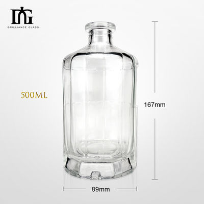 Productie van glaswijnflessen voor 500 ml 700 ml 750 ml whisky brandy vodka
