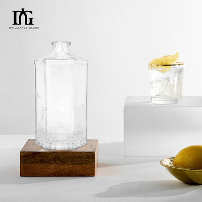 Verzegelingsvorm Cork 500 ml heldere flessen glas voor alcoholische dranken