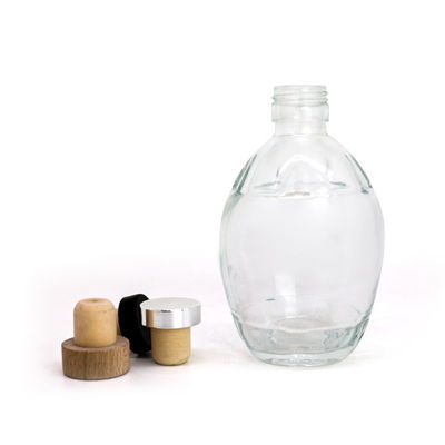 250 ml 375 ml 700 ml glazen kraag Maple Syrup Flasjes Platte Syrup Dispenser Met Handle