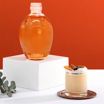250 ml 375 ml 700 ml glazen kraag Maple Syrup Flasjes Platte Syrup Dispenser Met Handle