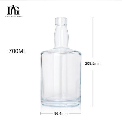 Hoofdmateriaal Glas 260 ml Miniflessen Helder glasfles voor whisky wijn drank