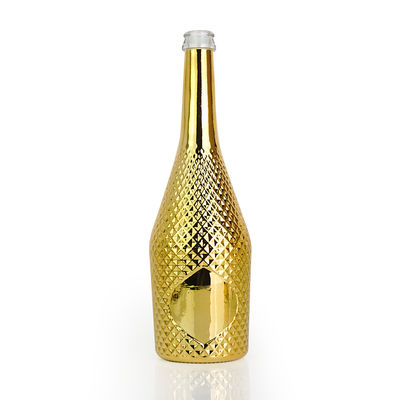 375 ml glazen wijnfles voor sap Vodka Champagne Whisky Whisky Oem Gratis monster
