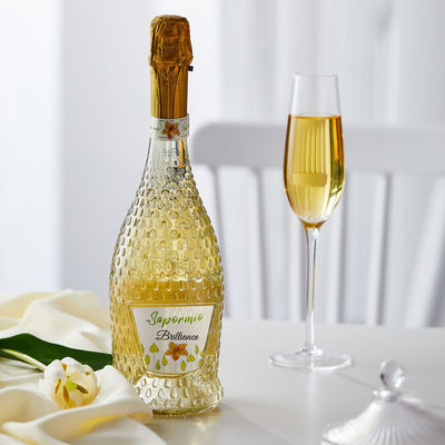 375 ml/500 ml/750 ml Geelektroplateerde gouden mousserende wijnfles met kurkverzegeling