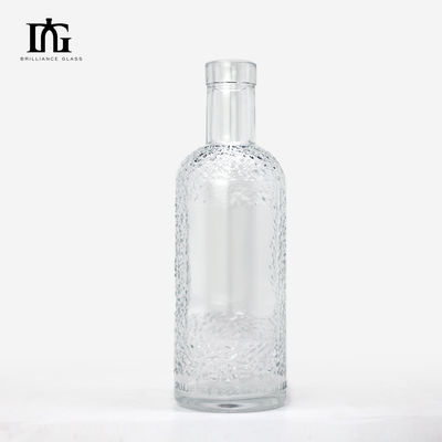 750 ml/700 ml glazen fles voor wodka gin rum whisky geleverd door acceptatie van aangepast logo