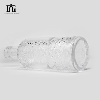 750 ml/700 ml glazen fles voor wodka gin rum whisky geleverd door acceptatie van aangepast logo