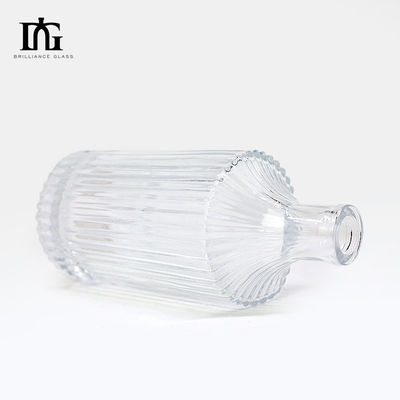 Duidelijke kristal rum gin vodka fles Top verkoop 360 ml 500 ml 700 ml Custom voor Liquor glazen fles