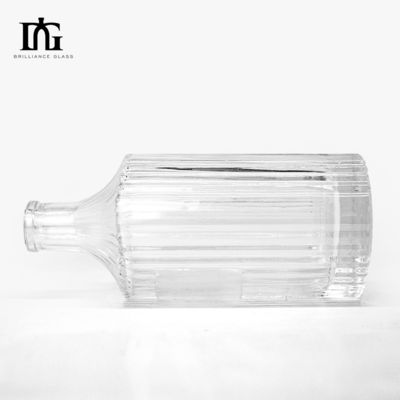Duidelijke kristal rum gin vodka fles Top verkoop 360 ml 500 ml 700 ml Custom voor Liquor glazen fles