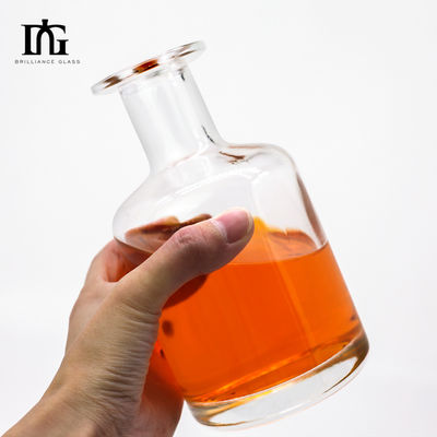 Op maat gemaakte schermdrukkerij 500 ml glazen fles voor vodka Whisky liquor