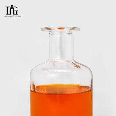 Op maat gemaakte schermdrukkerij 500 ml glazen fles voor vodka Whisky liquor