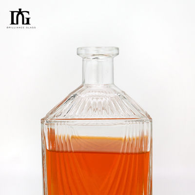 Glaskraag materiaal 250 ml ronde wijnfles voor gedistilleerde dranken OEM/ODM aanvaardbaar