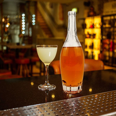 500 ml/700 ml/750 ml glas fles whisky met kurk en uniek ontwerp