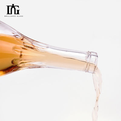 500 ml/700 ml/750 ml glas fles whisky met kurk en uniek ontwerp