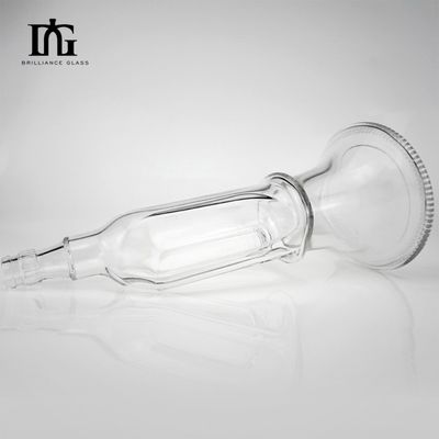 Op maat gemaakte glazen kraag materiaal glazen drankflessen voor gins 500 ml 700 ml loodvrij
