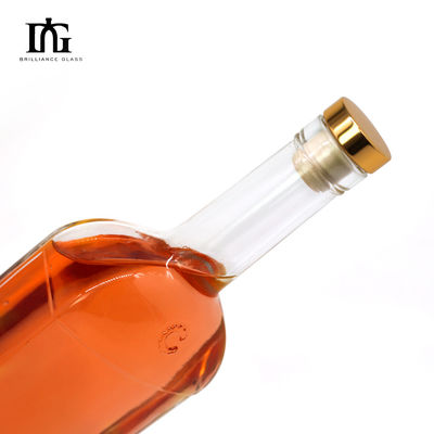 Glaskraag 750 ml 700 ml 500 ml Ronde wijnfles voor drank Aanvaardbaar