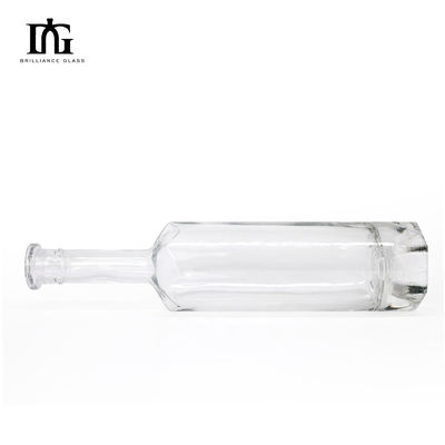 Whisky Vodka Gin Rum 700 ml Ronde heldere glazen fles met kurk en schroefdeksel