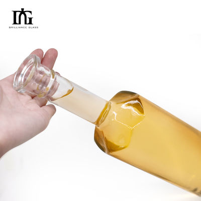 Whisky Vodka Gin Rum 700 ml Ronde heldere glazen fles met kurk en schroefdeksel