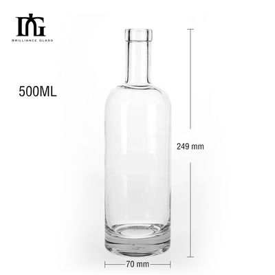750 ml 700 ml 500 ml glazen fles met schermdruk, warm stempelen, schilderen, graveren