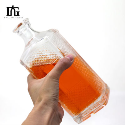 500 ml 750 ml heldere glazen wijnflessen voor gedistilleerde dranken Acceptabel klant logo