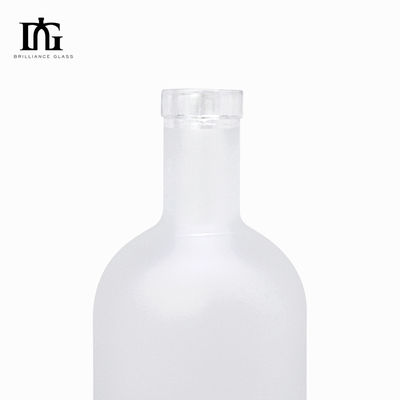 Glasfles voor drankjes 1L Vodka Whisky Rum Tequila in klassiek vierkant ontwerp