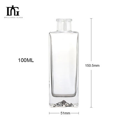 250 ml/350 ml/500 ml/550 ml/650 ml/700 ml/750 ml glazen fles Cork afdichting voor Vodka Rum Brandy