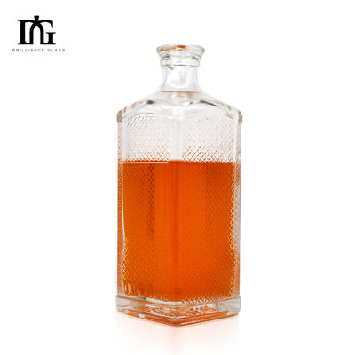Persoonlijke glasfles met verhoogde bodem 700 ml capaciteit voor gedistilleerde dranken whisky vodka gin tequila
