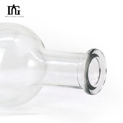 Leeg drankje fles voor dranken 1750 ml Custom kraag materiaal glasfles