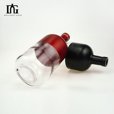 Brandy glasfles 500 ml vierkant gevormde drank decanter voor whisky gin vodka Home Decor