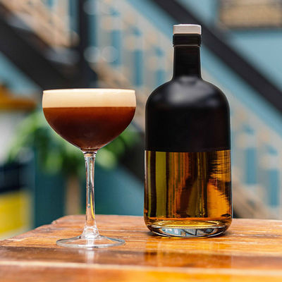 Brandy glasfles 500 ml vierkant gevormde drank decanter voor whisky gin vodka Home Decor