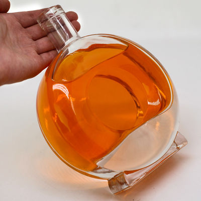 700 ml glazen fles voor brandy Whisky Spirits Custom unieke drankflessen