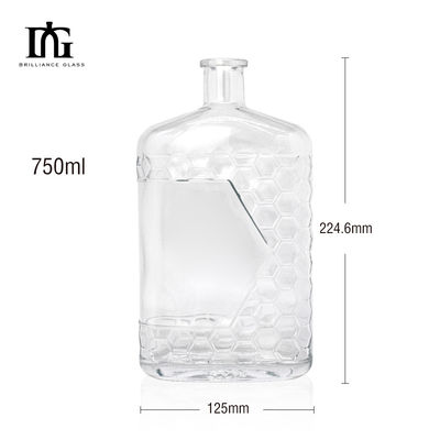 Kaptype Cork en schroef beide voor doorzichtige glazen flessen gin rum vodka 500ml 700ml 750ml
