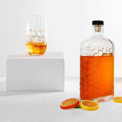 Kaptype Cork en schroef beide voor doorzichtige glazen flessen gin rum vodka 500ml 700ml 750ml