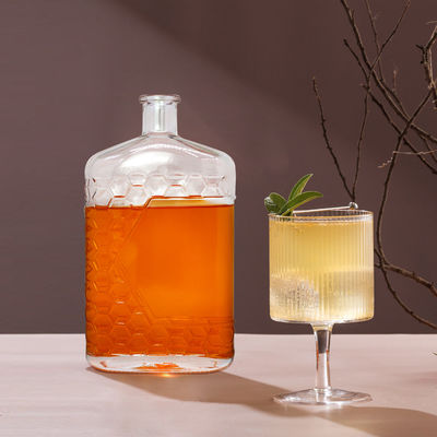 Kaptype Cork en schroef beide voor doorzichtige glazen flessen gin rum vodka 500ml 700ml 750ml