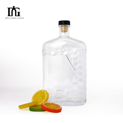 Kaptype Cork en schroef beide voor doorzichtige glazen flessen gin rum vodka 500ml 700ml 750ml