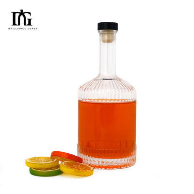 500 ml/700 ml hoogwaardige transparante schroefkap Brandy sap drank glasfles