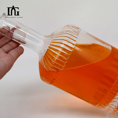 500 ml/700 ml hoogwaardige transparante schroefkap Brandy sap drank glasfles