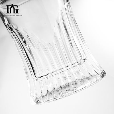 Gepersonaliseerd logo 700 ml Whisky Bourbon Gin Fles met fancy wijn glasfles ontwerp