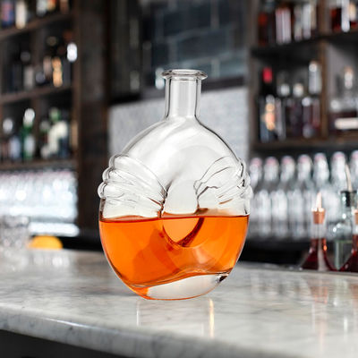Liquor en dranken 700 ml creatief doorzichtig verzegeld mini-wijnglasfles met kurk