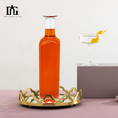 750 ml 1000 ml whisky rum gin tequila glasfles met kurkstop en elegant ontwerp