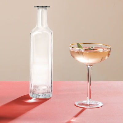 750 ml 1000 ml whisky rum gin tequila glasfles met kurkstop en elegant ontwerp