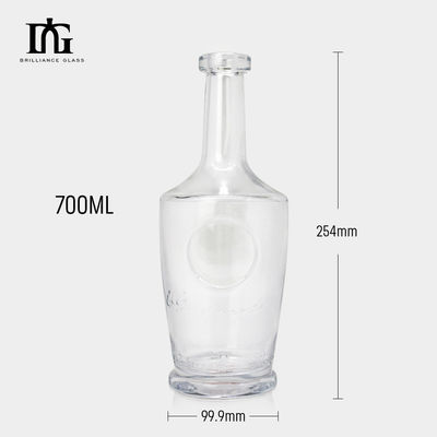OEM/ODM Acceptabel 750 ml Super Flint Glass lege drankfles voor Whiskey Gin Vodka